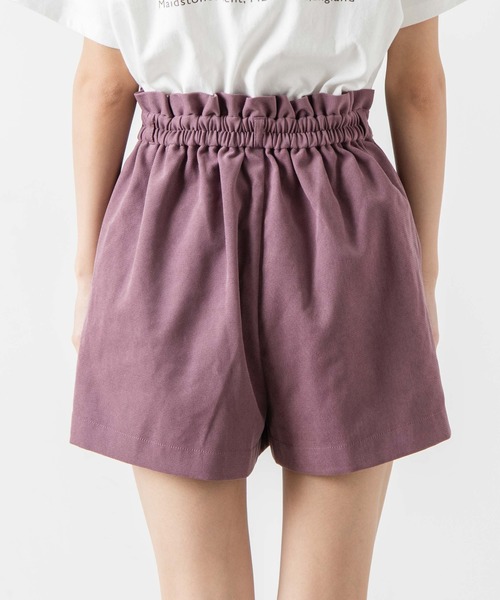 WEGO(ウィゴー)の「WEGO/【セットアップ対応商品】スエードライクタックショートパンツ(その他パンツ・レディース・パープル/ブラウン/オリーブ/アイボリー・FREE)」の18枚目の写真