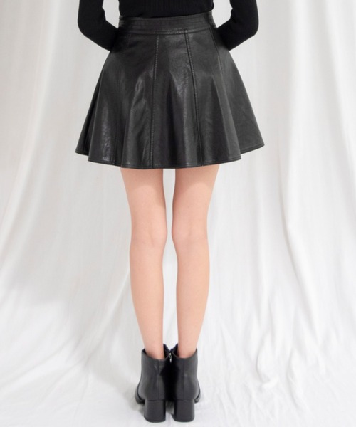 yuue' ( wear )（ユーイ）の「フレアミニスカート（スカート・レディース・ブラック・S/M/L）」の3枚目の写真