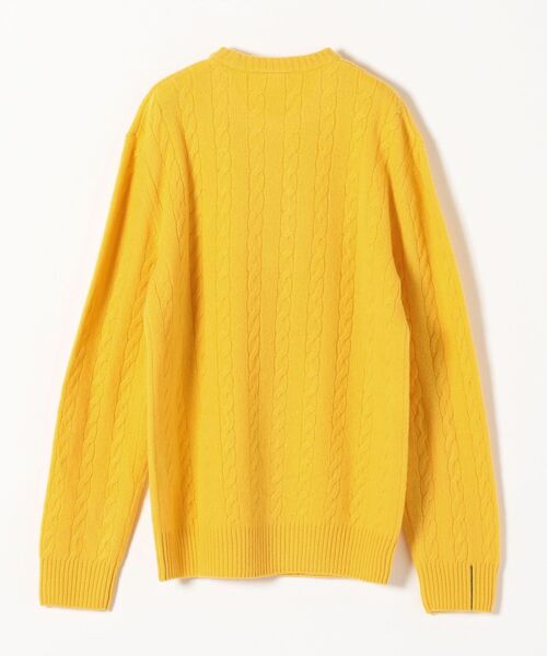 LACOSTE(ラコステ)の「LACOSTE: TORSADES ケーブルニット(ニット/セーター・レディース・オフホワイト/イエロー・ONE SIZE)」の6枚目の写真