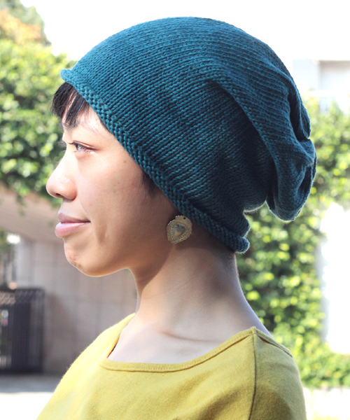 チャイハネ（チャイハネ）の「【チャイハネ】コットンニット サンジキャップ（ニットキャップ/ビーニー・メンズ・ブラック/ブルー/ブラウン/グリーン/ピンク/グレー/カーキ/イエロー/オレンジ/ブルー系その他/キナリ・FREE）」の8枚目の写真