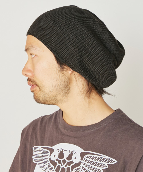 チャイハネ（チャイハネ）の「【チャイハネ】コットンニット サンジキャップ（ニットキャップ/ビーニー・メンズ・ブラック/ブルー/ブラウン/グリーン/ピンク/グレー/カーキ/イエロー/オレンジ/ブルー系その他/キナリ・FREE）」の18枚目の写真