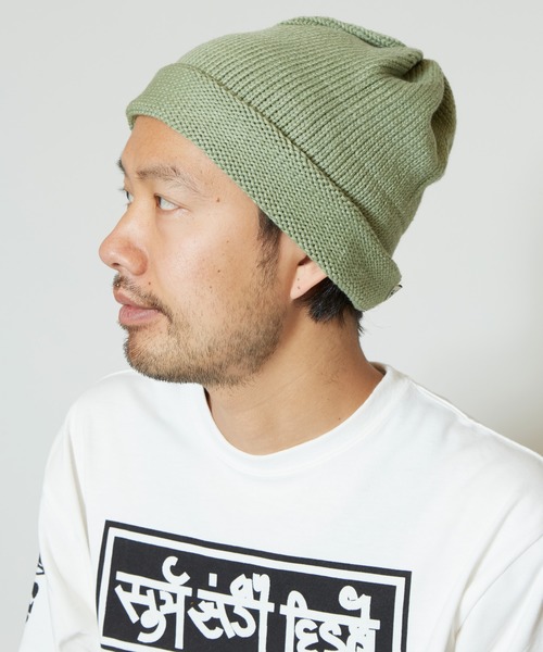 チャイハネ（チャイハネ）の「【チャイハネ】コットンニット サンジキャップ（ニットキャップ/ビーニー・メンズ・ブラック/ブルー/ブラウン/グリーン/ピンク/グレー/カーキ/イエロー/オレンジ/ブルー系その他/キナリ・FREE）」の5枚目の写真