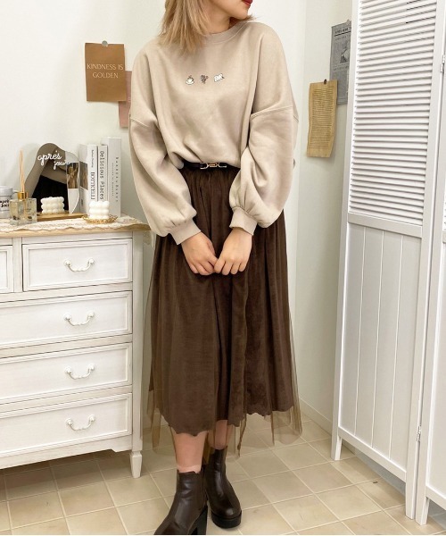 apres jour（アプレジュール）の「【3周年記念アイテム】袖ボリュームスウェット【ZOZOTOWN限定アイテム】（スウェット・レディース・ブラック/アイボリー/モカ/ライトベージュ・X-LARGE/フリー）」の21枚目の写真