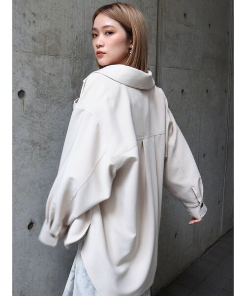 MURUA（ムルーア）の「イレヘムシャツブルゾン（ブルゾン・レディース・ベージュ/グリーン/アイボリー・FREE）」の21枚目の写真