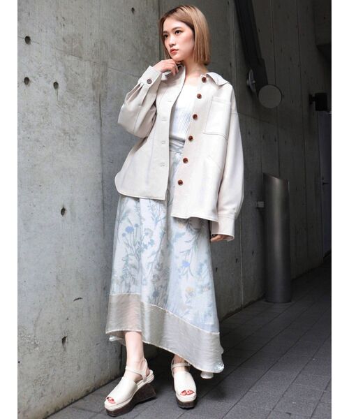 MURUA（ムルーア）の「イレヘムシャツブルゾン（ブルゾン・レディース・ベージュ/グリーン/アイボリー・FREE）」の20枚目の写真