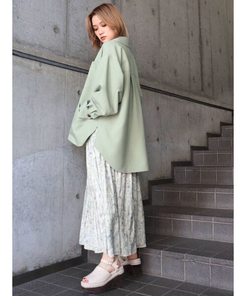 MURUA（ムルーア）の「イレヘムシャツブルゾン（ブルゾン・レディース・ベージュ/グリーン/アイボリー・FREE）」の18枚目の写真