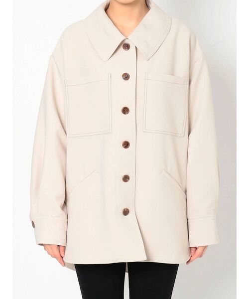 MURUA（ムルーア）の「イレヘムシャツブルゾン（ブルゾン・レディース・ベージュ/グリーン/アイボリー・FREE）」の14枚目の写真