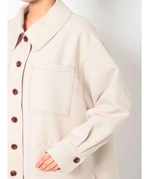 MURUA（ムルーア）の「イレヘムシャツブルゾン（ブルゾン・レディース・ベージュ/グリーン/アイボリー・FREE）」の10枚目の写真