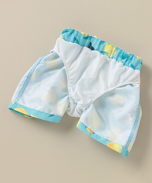 Love&Peace&Money（ラブアンドピースアンドマネー）の「オオハシレモン柄BOY'S水着 【SWIM】（水着・キッズ・ライトブルー・80-90cm/100-110cm/120-130cm）」の5枚目の写真
