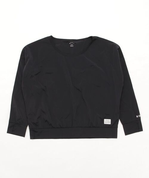 ROXY（ロキシー）の「ROXY/ロキシー   水陸両用ビッグシルエット  ラッシュロンT   RLY211039（ラッシュガード・レディース・ブラック/オレンジ・L/M）」の4枚目の写真