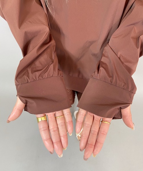 ROXY（ロキシー）の「ROXY/ロキシー   水陸両用ビッグシルエット  ラッシュロンT   RLY211039（ラッシュガード・レディース・ブラック/オレンジ・L/M）」の20枚目の写真