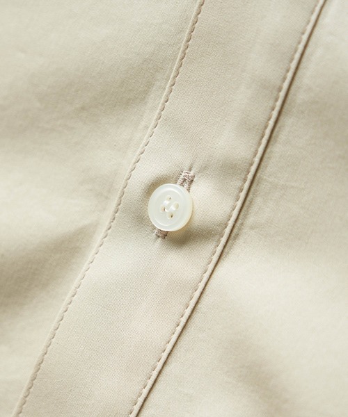 ROPE' PICNIC（ロペピクニック）の「【TRUE COTTON】テンセルシャツチュニック（シャツ/ブラウス・レディース・ホワイト/ベージュ/サックスブルー/ライトグリーン・38）」の7枚目の写真