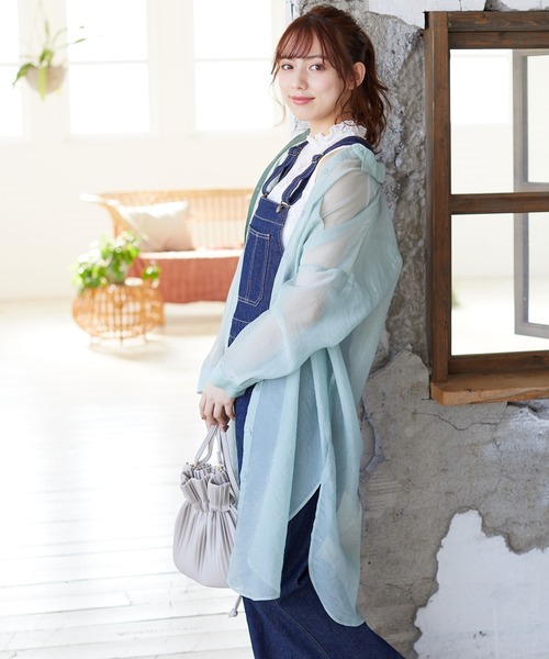 Honeys（ハニーズ）の「シアーシャツワンピース（シャツ