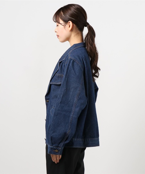 WC(ダブル シー)の「WC/デニム長袖ジャケット(デニムジャケット・レディース・インディゴブルー・FREE)」の4枚目の写真