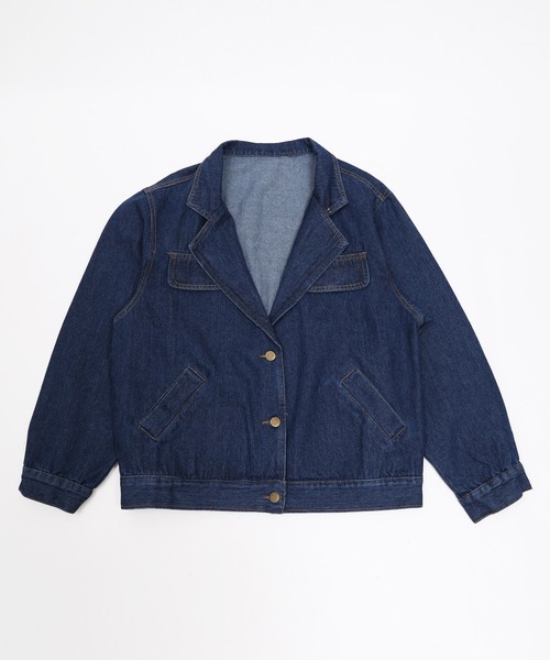 WC(ダブル シー)の「WC/デニム長袖ジャケット(デニムジャケット・レディース・インディゴブルー・FREE)」の9枚目の写真
