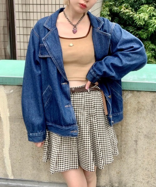 WC(ダブル シー)の「WC/デニム長袖ジャケット(デニムジャケット・レディース・インディゴブルー・FREE)」の12枚目の写真