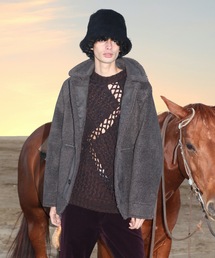 Jieda（ジエダ）の「2021秋冬 FAKE FUR MONK JACKET（ムートンコート