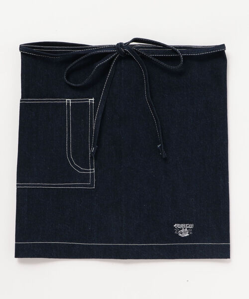 FREDY MAC(フレディーマック)の「HOUSE ショートエプロン(その他小物・メンズ・インディゴブルー/ブラウン・FREE)」の2枚目の写真