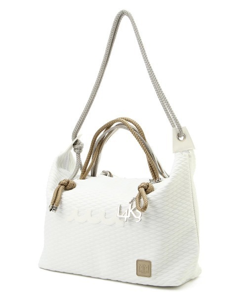 muta(ムータ)の「muta MARINE×L4K3/ムータ マリン×レイク/ネオプレン生地2wayトートバッグ/QL-DR01(ショルダーバッグ・メンズ・ホワイト・FREE)」の7枚目の写真