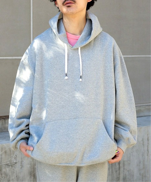 is-ness（イズネス）の「【WIS-NESS / ウィズネス】 OVER HOODIE SWEAT（パーカー・メンズ・ブラック/チャコールグレー・MEDIUM）」の2枚目の写真