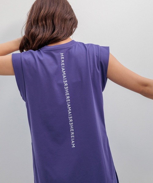 HEREIAM(ヘレイアム)の「≪新色入荷≫【HEREIAM】吸水速乾/ミラーロゴノースリプルオーバー2(Tシャツ/カットソー・レディース・ホワイト/ブラック/ベビーピンク/クリーム/ネイビー/ベージュ/ライラック/ライトブルー/シャーベット/ブラウン/チャコール/ライトピンク/オフホワイト/ライトグレー/ブルー/ブルー系/レッド/バイオレット/カーキ/ピンク/アイボリー・MEDIUM/SMALL)」の2枚目の写真