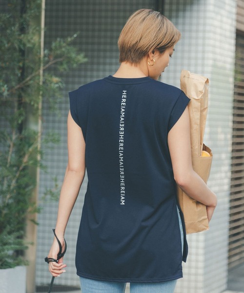 HEREIAM(ヘレイアム)の「≪新色入荷≫【HEREIAM】吸水速乾/ミラーロゴノースリプルオーバー2(Tシャツ/カットソー・レディース・ホワイト/ブラック/ベビーピンク/クリーム/ネイビー/ベージュ/ライラック/ライトブルー/シャーベット/ブラウン/チャコール/ライトピンク/オフホワイト/ライトグレー/ブルー/ブルー系/レッド/バイオレット/カーキ/ピンク/アイボリー・MEDIUM/SMALL)」の13枚目の写真