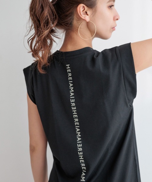 HEREIAM(ヘレイアム)の「≪新色入荷≫【HEREIAM】吸水速乾/ミラーロゴノースリプルオーバー2(Tシャツ/カットソー・レディース・ホワイト/ブラック/ベビーピンク/クリーム/ネイビー/ベージュ/ライラック/ライトブルー/シャーベット/ブラウン/チャコール/ライトピンク/オフホワイト/ライトグレー/ブルー/ブルー系/レッド/バイオレット/カーキ/ピンク/アイボリー・MEDIUM/SMALL)」の6枚目の写真