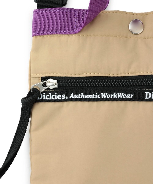 Dickies(ディッキーズ)の「【Dickies】別注フロントジップショルダーバッグ(ショルダーバッグ・レディース・ブラック/ベージュ・FREE)」の8枚目の写真