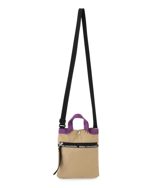 Dickies(ディッキーズ)の「【Dickies】別注フロントジップショルダーバッグ(ショルダーバッグ・レディース・ブラック/ベージュ・FREE)」の7枚目の写真