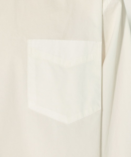 EDWIN（エドウィン）の「【公式】ラウンドカラー プルオーバー シャツ　長袖（Tシャツ/カットソー・メンズ・ホワイト/ネイビー/ブラック×ホワイト/ベージュ/サックスブルー・MEDIUM/X-LARGE/SMALL/LARGE）」の12枚目の写真