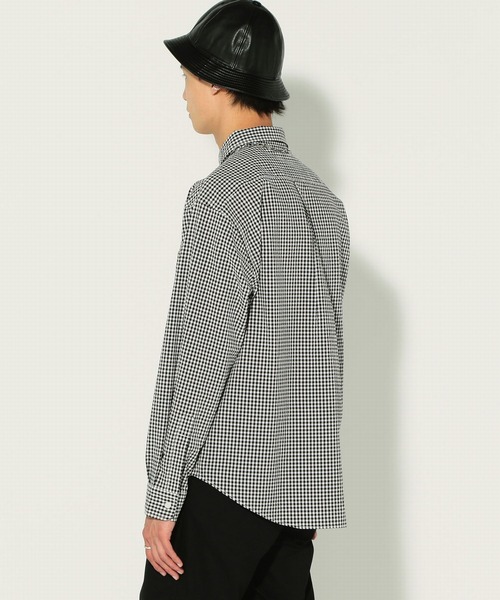 EDWIN（エドウィン）の「【公式】ラウンドカラー プルオーバー シャツ　長袖（Tシャツ/カットソー・メンズ・ホワイト/ネイビー/ブラック×ホワイト/ベージュ/サックスブルー・MEDIUM/X-LARGE/SMALL/LARGE）」の15枚目の写真