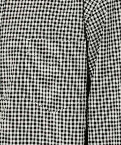 EDWIN（エドウィン）の「【公式】ラウンドカラー プルオーバー シャツ　長袖（Tシャツ/カットソー・メンズ・ホワイト/ネイビー/ブラック×ホワイト/ベージュ/サックスブルー・MEDIUM/X-LARGE/SMALL/LARGE）」の20枚目の写真