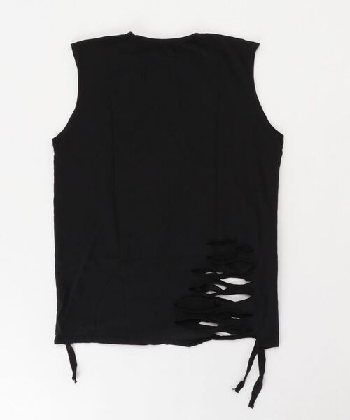 XU（エックスユー）の「【XU】damage sleeveless（タンクトップ・メンズ・ホワイト/ブラック・ONE SIZE）」の9枚目の写真