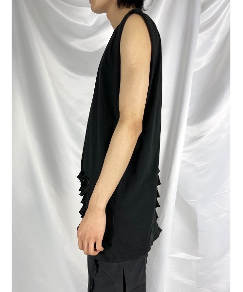 XU（エックスユー）の「【XU】damage sleeveless（タンクトップ・メンズ・ホワイト/ブラック・ONE SIZE）」の6枚目の写真