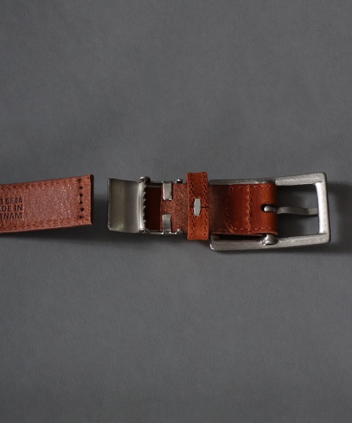 SITRY(シトリー)の「【栃木レザー】スクエアバックル35mmレザーベルト(ベルト・メンズ・ブラック/ベージュ/ブラウン・FREE)」の13枚目の写真