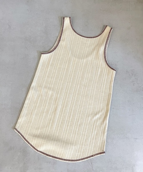 mystic（ミスティック）の「ランダムリブタンク（タンクトップ・レディース・ベージュ/オフホワイト/グリーン・FREE）」の17枚目の写真