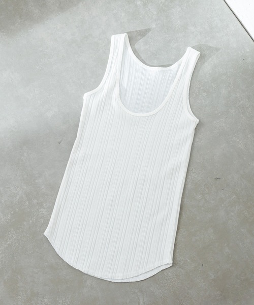 mystic（ミスティック）の「ランダムリブタンク（タンクトップ・レディース・ベージュ/オフホワイト/グリーン・FREE）」の22枚目の写真