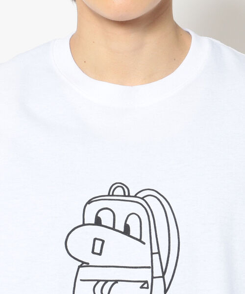 BAMBOO SHOOTS（バンブーシュート）の「BAMBOO SHOOTS/バンブーシュート　BACKPACK by Ken Kagami　Tシャツ（Tシャツ/カットソー・メンズ・ホワイト/ゴールド・LARGE/MEDIUM/X-LARGE）」の5枚目の写真