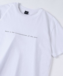 メッセージ＆シンプルロゴ グラフィック プリントTシャツ