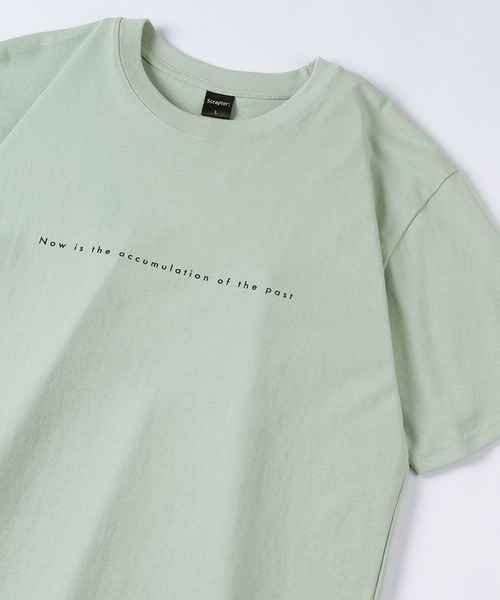 make a ray!（メイク ア レイ！）の「メッセージ＆シンプルロゴ グラフィック プリントTシャツ（Tシャツ/カットソー・メンズ・ミント/ホワイト/ホワイト系その他/ベージュ/ライトブルー/ブラック・M/L/XL）」の5枚目の写真