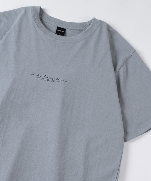 make a ray!（メイク ア レイ！）の「メッセージ＆シンプルロゴ グラフィック プリントTシャツ（Tシャツ/カットソー・メンズ・ミント/ホワイト/ホワイト系その他/ベージュ/ライトブルー/ブラック・M/L/XL）」の6枚目の写真