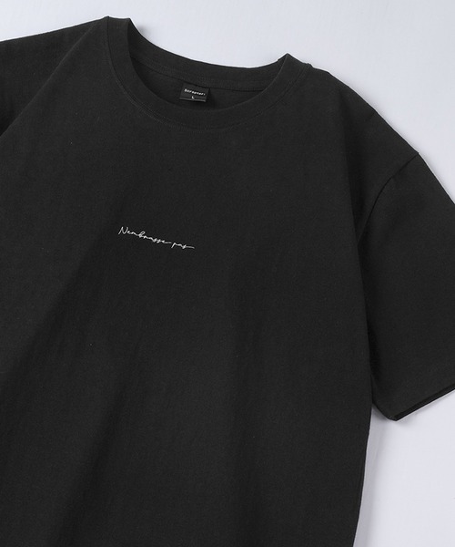 make a ray!（メイク ア レイ！）の「メッセージ＆シンプルロゴ グラフィック プリントTシャツ（Tシャツ/カットソー・メンズ・ミント/ホワイト/ホワイト系その他/ベージュ/ライトブルー/ブラック・M/L/XL）」の3枚目の写真