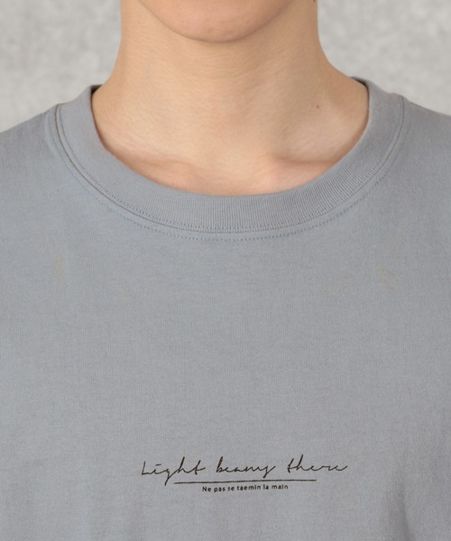 make a ray!（メイク ア レイ！）の「メッセージ＆シンプルロゴ グラフィック プリントTシャツ（Tシャツ/カットソー・メンズ・ミント/ホワイト/ホワイト系その他/ベージュ/ライトブルー/ブラック・M/L/XL）」の15枚目の写真