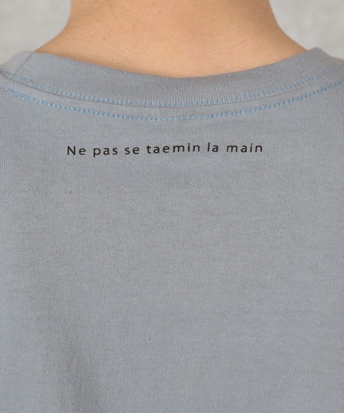 make a ray!（メイク ア レイ！）の「メッセージ＆シンプルロゴ グラフィック プリントTシャツ（Tシャツ/カットソー・メンズ・ミント/ホワイト/ホワイト系その他/ベージュ/ライトブルー/ブラック・M/L/XL）」の18枚目の写真