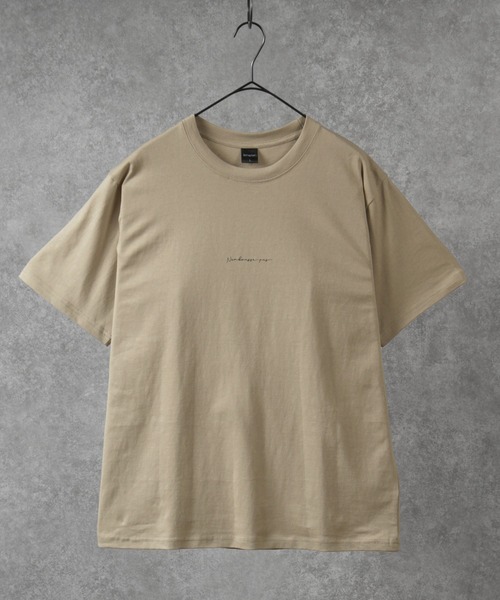 make a ray!（メイク ア レイ！）の「メッセージ＆シンプルロゴ グラフィック プリントTシャツ（Tシャツ/カットソー・メンズ・ミント/ホワイト/ホワイト系その他/ベージュ/ライトブルー/ブラック・M/L/XL）」の10枚目の写真