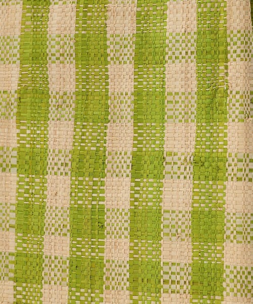 MADEMOISELLE ROPE'(マドモアゼル ロペ)の「【Ele Sac】ラフィアチェックショッパーバッグ(トートバッグ・レディース・ブルー/ミント・FREE)」の11枚目の写真