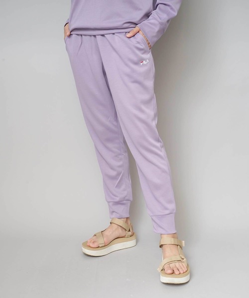 FILA(フィラ)の「【FILA:フィラ】レディーススウェットパンツ(スウェットパンツ・レディース・ブラック/パープル/ネイビー/杢グレー・SMALL/MEDIUM/LARGE/X-LARGE)」の2枚目の写真