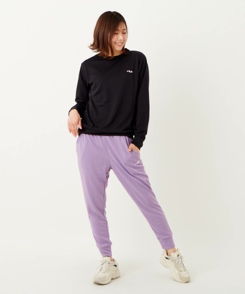 FILA(フィラ)の「【FILA:フィラ】レディーススウェットパンツ(スウェットパンツ・レディース・ブラック/パープル/ネイビー/杢グレー・SMALL/MEDIUM/LARGE/X-LARGE)」の13枚目の写真