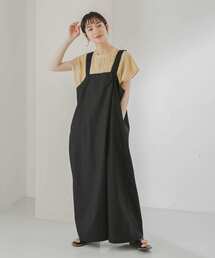 KBF | 【WEB限定】タックワイドサロペット(サロペット/オーバーオール)