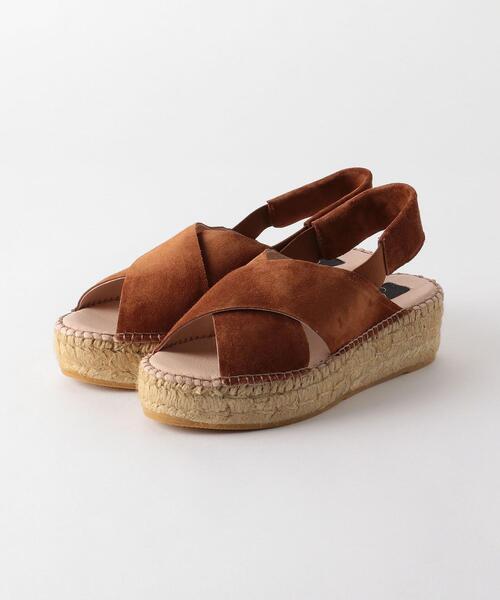 GAIMO（ガイモ）の「◆[ ガイモ ] gaimo CFC クロス ウェッジ サンダル（サンダル・レディース・ブラック/モカ・38/35/36/37）」の2枚目の写真